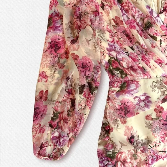 Showpo Pink Floral Mini Dress - Picture 2 of 13